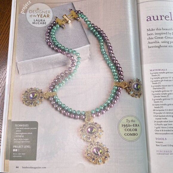 Beadwork Magazine Jewelry Crafting Book u Dec 2010 Jan 2011 Vol 14 No 1 - Picture 8 of 8